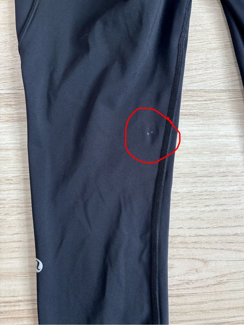 Lululemon Fast & Free 7/8 Tight II Nulux 25" Black Leggings High Waisted Size 6 - Picture 6 of 7